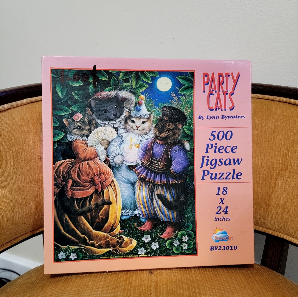 🎩Vintage Party Cats Puzzle (the coolest puzzle ever)